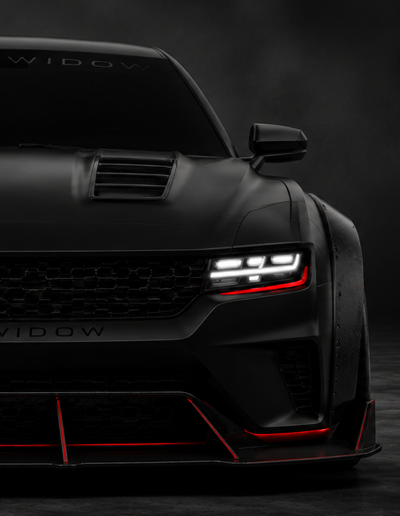 very front view black widow charger.png